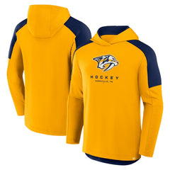 Nashville Predators Fanatics Meta Game Transitional Pullover Hoodie - Gold Hoodies