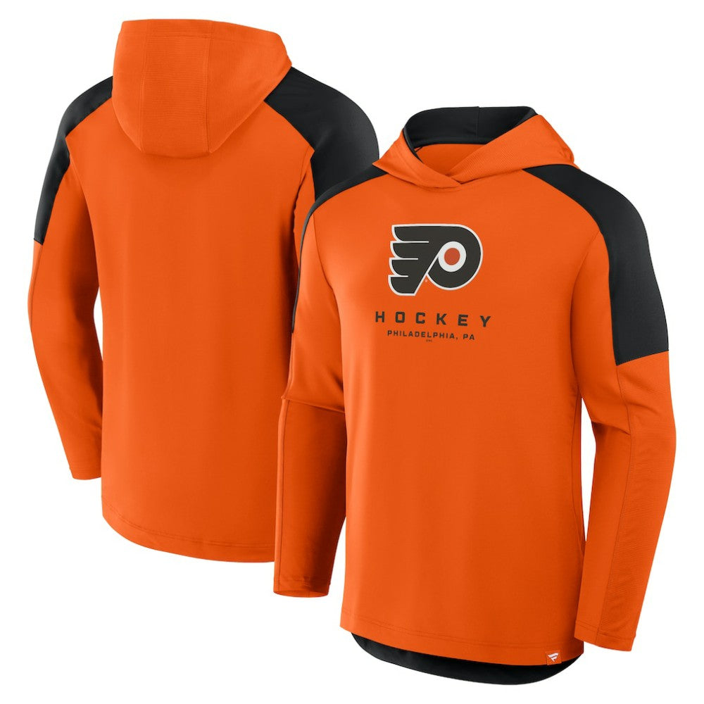 Philadelphia Flyers Fanatics Meta Game Transitional Pullover Hoodie - Orange Hoodies
