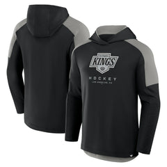 Los Angeles Kings Fanatics Meta Game Transitional Pullover Hoodie - Black Hoodies