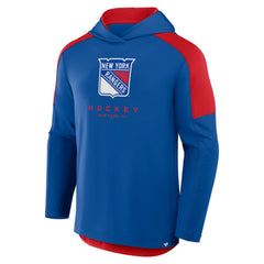 New York Rangers Fanatics Meta Game Transitional Pullover Hoodie - Blue Hoodies