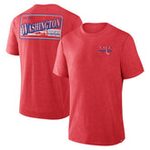 Washington Capitals Fanatics Fan Lanes Tri-Blend T-Shirt - Heather Red T-shirts