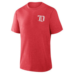 Detroit Red Wings Fanatics Fan Lanes Tri-Blend T-Shirt - Heather Red T-shirts
