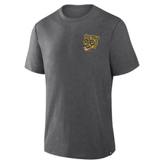 Boston Bruins Fanatics Fan Lanes Tri-Blend T-Shirt - Heather Charcoal T-shirts