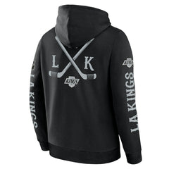 Los Angeles Kings Fanatics Big City Legacy Fleece Pullover Hoodie - Black Hoodies