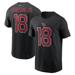 Marvin Harrison Jr. Arizona Cardinals Player Name & Number T-Shirt - Black cheap