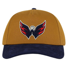 Washington Capitals American Needle Burnett Adjustable Hat - Tan/Navy Hats