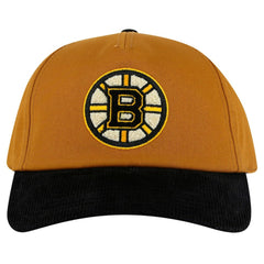 Boston Bruins American Needle Burnett Adjustable Hat - Tan/Black Hats