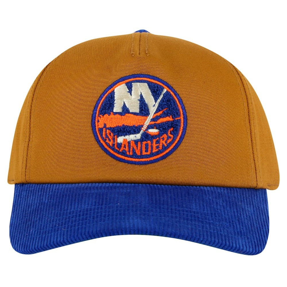 New York Islanders American Needle Burnett Adjustable Hat - Tan/Royal Hats