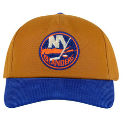 New York Islanders American Needle Burnett Adjustable Hat - Tan/Royal Hats