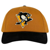 Pittsburgh Penguins American Needle Burnett Adjustable Hat - Tan/Black Hats