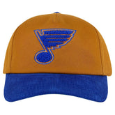 St. Louis Blues American Needle Burnett Adjustable Hat - Tan/Blue Hats