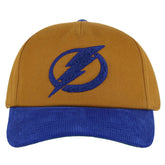Tampa Bay Lightning American Needle Burnett Adjustable Hat - Tan/Blue Hats