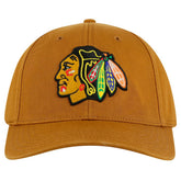 Chicago Blackhawks American Needle Hepcat Washed Twill Adjustable Hat - Tan Hats