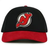 New Jersey Devils American Needle Burnett Adjustable Hat - Black/Red Jerseys
