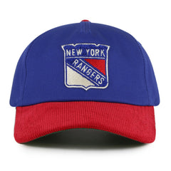 New York Rangers American Needle Burnett Adjustable Hat - Blue/Red Hats