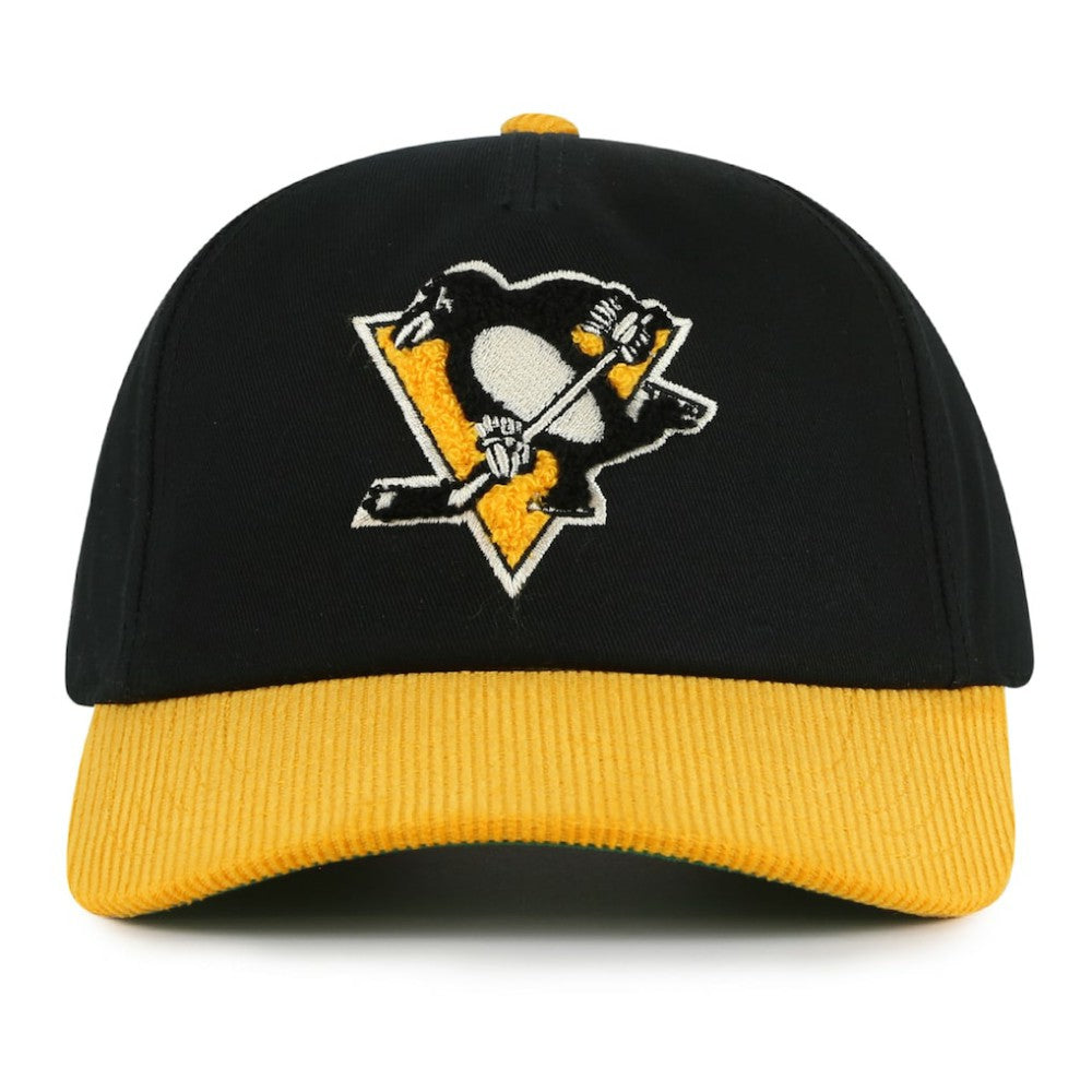 Pittsburgh Penguins American Needle Burnett Adjustable Hat - Black/Gold Hats
