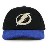 Tampa Bay Lightning American Needle Burnett Adjustable Hat - Black/Blue Hats
