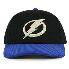 Tampa Bay Lightning American Needle Burnett Adjustable Hat - Black/Blue Hats