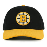 Boston Bruins American Needle Burnett Adjustable Hat - Black/Gold Hats
