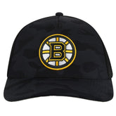 Boston Bruins American Needle Valin Camo Super Tech Vented Adjustable Hat - Black Hats