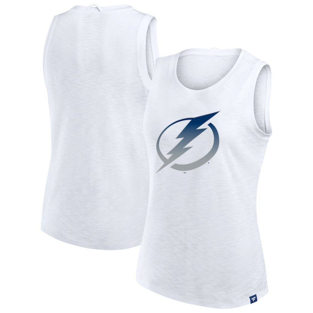 Tampa Bay Lightning Fanatics Women's Slub Tank Top - White Tank Top