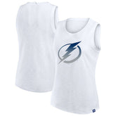 Tampa Bay Lightning Fanatics Women's Slub Tank Top - White Tank Top