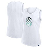 Seattle Kraken Fanatics Women's Slub Tank Top - White Tank Top