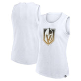 Vegas Golden Knights Fanatics Women's Slub Tank Top - White Tank Top