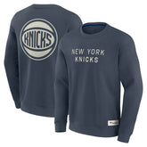 New York Knicks Elements Future Ground Lettering Pullover Sweatshirt - Blue discount