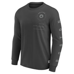 Boston Celtics Elements Future Ground Tonal Info Long Sleeve T-Shirt - Gray for sale