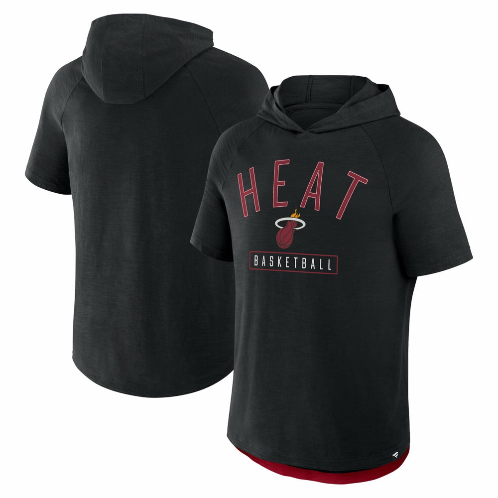 Miami Heat Pass Legend Raglan Hoodie T-Shirt - Black discount