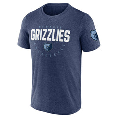 Memphis Grizzlies Logo Athletic Block Practice Performance T-Shirt - Heather Navy on sale