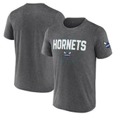 Charlotte Hornets Logo Athletic Block Practice Performance T-Shirt - Heather Charcoal outlet