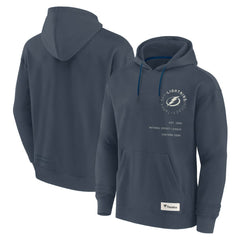 Tampa Bay Lightning Fanatics Future Ground Info Pullover Hoodie - Navy Hoodies