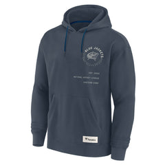 Columbus Blue Jackets Fanatics Future Ground Info Pullover Hoodie - Navy Hoodies