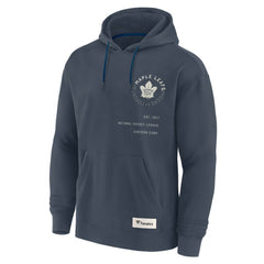 Toronto Maple Leafs Fanatics Future Ground Info Pullover Hoodie - Navy Hoodies