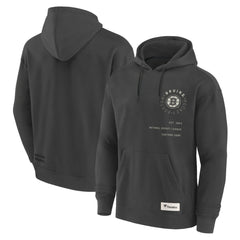 Boston Bruins Fanatics Future Ground Info Pullover Hoodie - Charcoal Hoodies