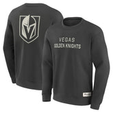 Vegas Golden Knights Fanatics Elements Future Ground Lettering Pullover Sweatshirt - Charcoal Sweatshirts