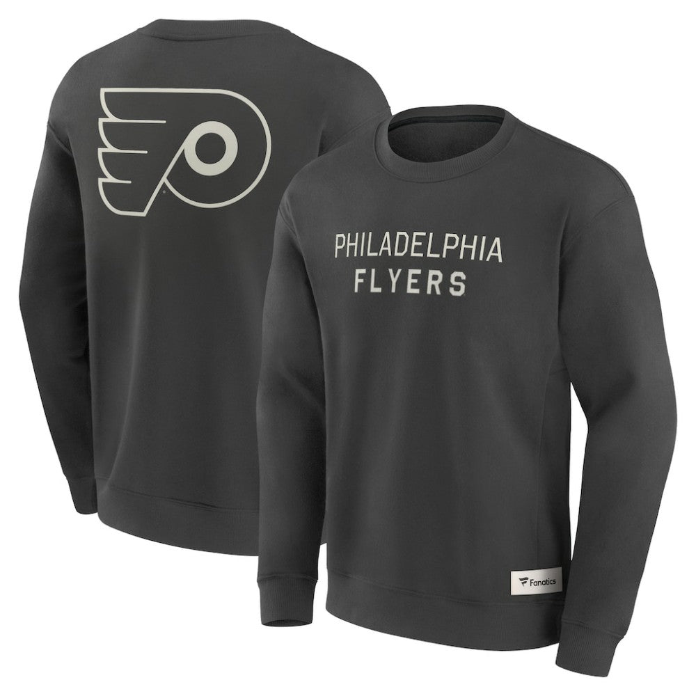 Philadelphia Flyers Fanatics Elements Future Ground Lettering Pullover Sweatshirt - Charcoal Sweatshirts