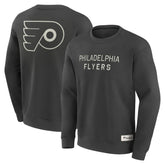 Philadelphia Flyers Fanatics Elements Future Ground Lettering Pullover Sweatshirt - Charcoal Sweatshirts