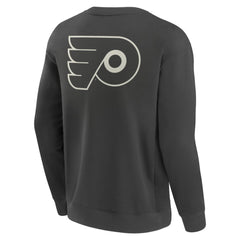 Philadelphia Flyers Fanatics Elements Future Ground Lettering Pullover Sweatshirt - Charcoal Sweatshirts