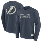 Tampa Bay Lightning Fanatics Elements Future Ground Lettering Pullover Sweatshirt - Blue Sweatshirts