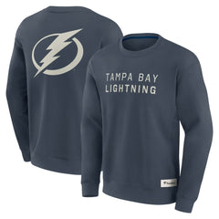 Tampa Bay Lightning Fanatics Elements Future Ground Lettering Pullover Sweatshirt - Blue Sweatshirts