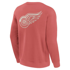 Detroit Red Wings Fanatics Elements Future Ground Lettering Pullover Sweatshirt - Red Sweatshirts