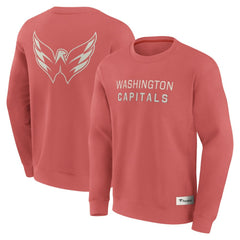 Washington Capitals Fanatics Elements Future Ground Lettering Pullover Sweatshirt - Red Sweatshirts