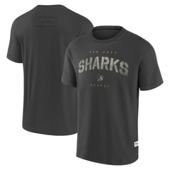 San Jose Sharks Fanatics Elements Weathered Tonal Future Ground T-Shirt - Charcoal T-shirts