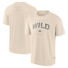 Minnesota Wild Fanatics Elements Weathered Tonal Future Ground T-Shirt - Cream T-shirts
