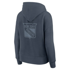 New York Rangers Fanatics Women's Elements Future Ground Subtle Tonal Pullover Hoodie - Blue Hoodies