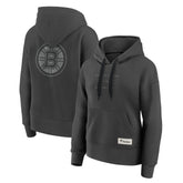 Boston Bruins Fanatics Women's Elements Future Ground Subtle Tonal Pullover Hoodie - Charcoal Hoodies
