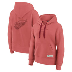 Detroit Red Wings Fanatics Women's Elements Future Ground Subtle Tonal Pullover Hoodie - Red Hoodies